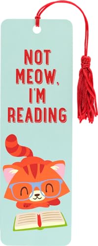 Not Meow I'm Reading Bookmark