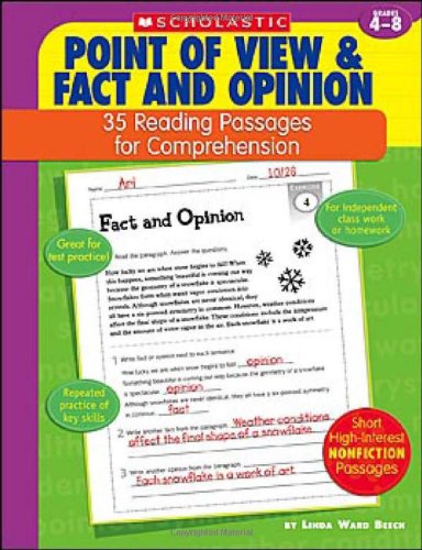 Point of View & Fact and Opinion: 35 Reading Passages for Comprehension; Grades 4-8