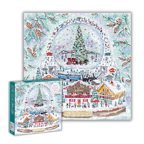 Michael Storrings Alpine Village Snowglobe 500 Piece Foil Puzzle