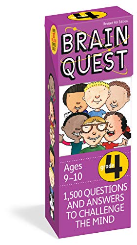 Brain Quest 4th Grade Q&A Cards: 1,500 Questions and Answers to Challenge the Mind. Curriculum-Based! Teacher-Approved! (Fourth Edition, Revised)