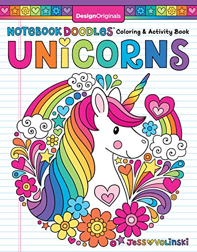 Notebook Doodles Unicorns: Coloring and Activity Book