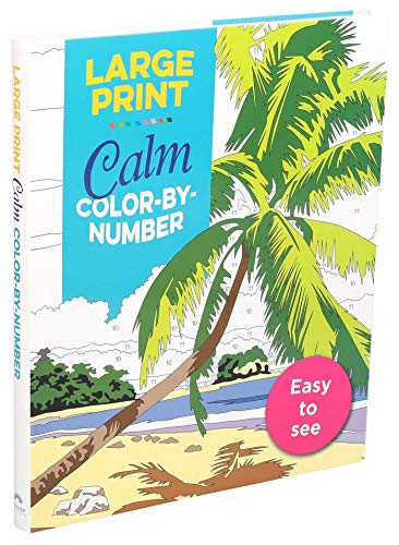 Large Print Calm Color-By-Number