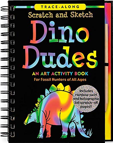 Scratch & Sketch Dino Dudes (Trace-Along) [With Wooden Stylus for Drawing]
