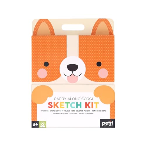 Carry-Along Corgi Sketch Kit [With Sticker(s) and Pens/Pencils]