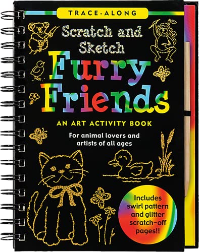 Scratch & Sketch Furry Friends (Trace-Along) [With Wooden Stylus for Drawing]