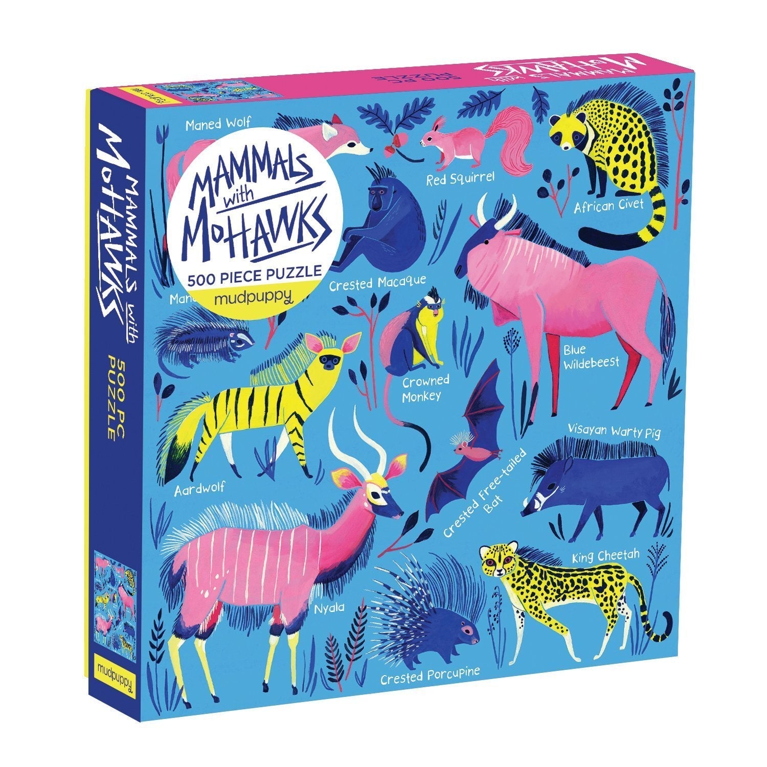 Mammals with Mohawks 500 Piece Jigsaw Puzzle